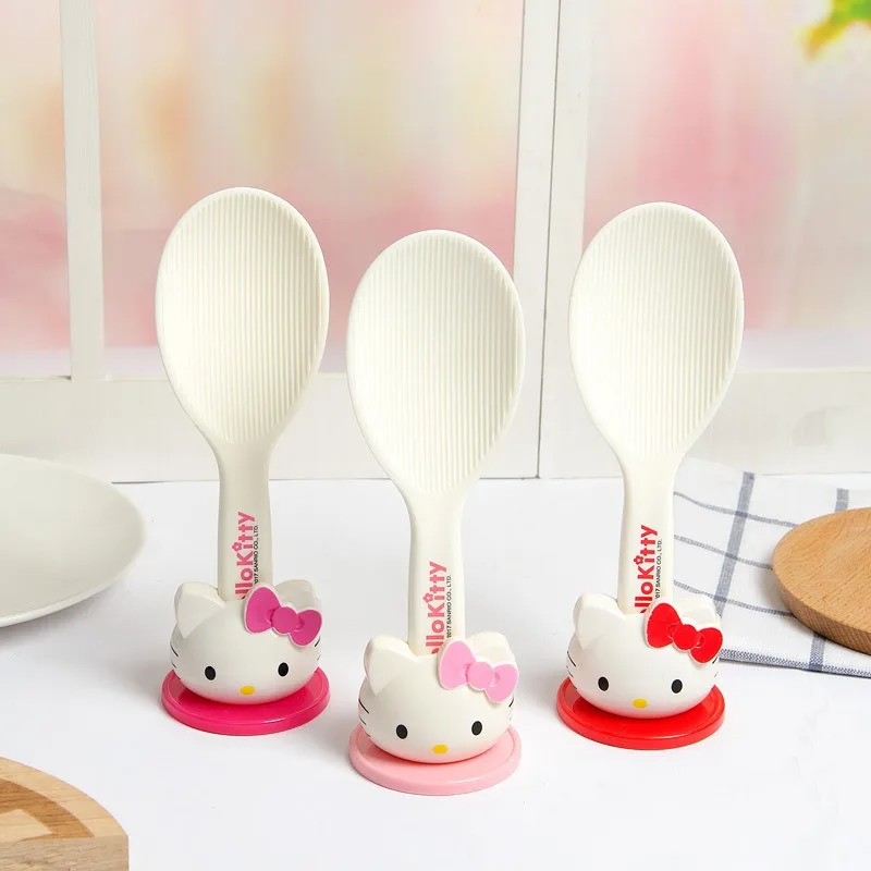 

Hello Kitty Cute Cartoon Non-Stick PP Plastic Rice Scoop for Electric Rice Cooker Cute cartoon super practical