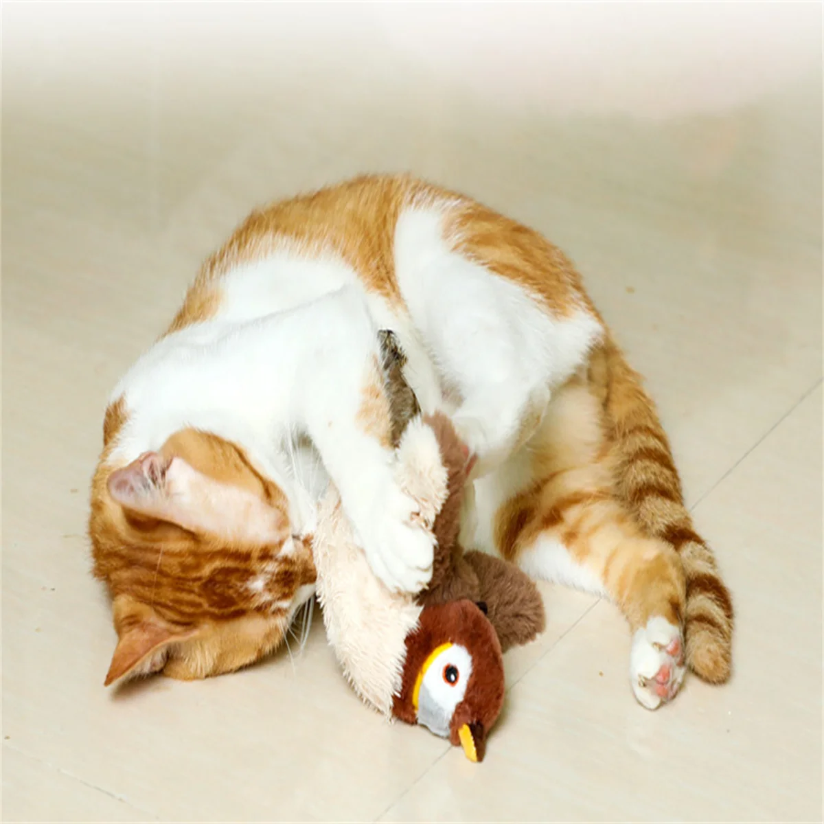 Cat Toys For Indoor Cats Automatic Flapping Bird Cat Toy USB Rechargeable Electronic Cat Enrichment Toys