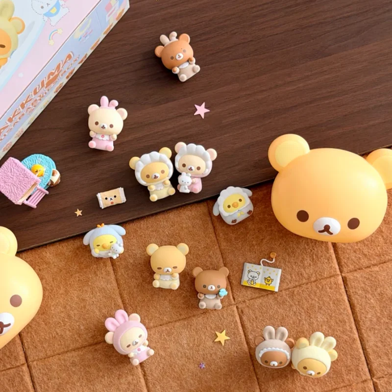 Genuine Rilakkuma Usausababy Series Blind Box Cute Mini Figurine Exquisite And Interesting Toys Popular Kawaii Gift Dolls view 4