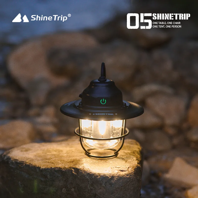 Shine Trip Outdoor Vintage Small Drip Light, Ambient Light, Camping Light, LED Camping Pendant Light, USB Rechargeable Light