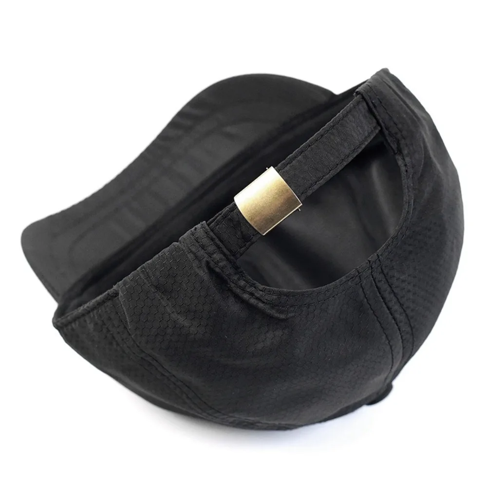 عارضة خمر قصيرة حافة قبعة بيسبول قابل للتعديل سامسونج التجفيف السريع قبعة تنفس قبعة الدراجات للجنسين