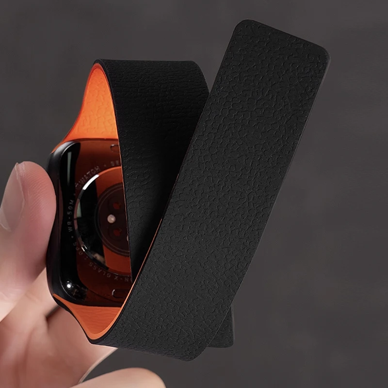 المغناطيسي سيليكون ل أبل ساعة S11-10 42 46 مللي متر الترا 3 49 مللي متر الفرقة 40 44 45 38 41 مللي متر correas سوار ل iWatch 11 10 9 8 7 SE