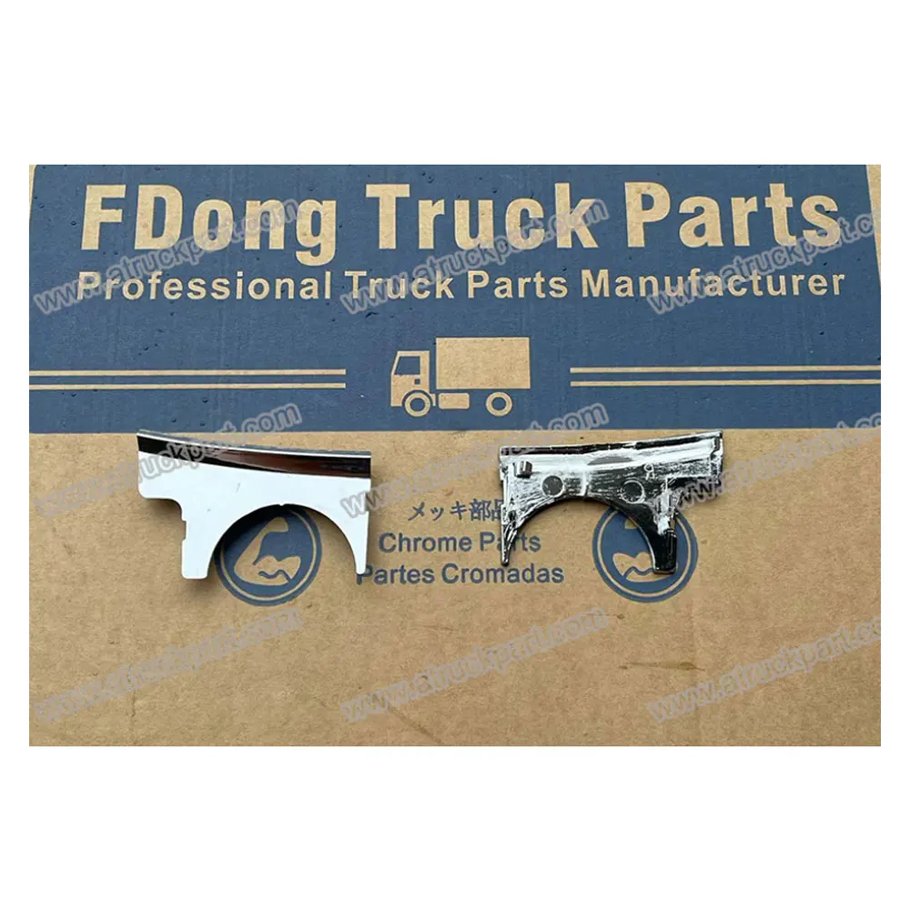FDONG 1 Set 2 Pcs Chrome Bezel Outer Mirror for MITSUBISHI FUSO CANTER 2006 FE84D FE85D FE71 FE85 FE83