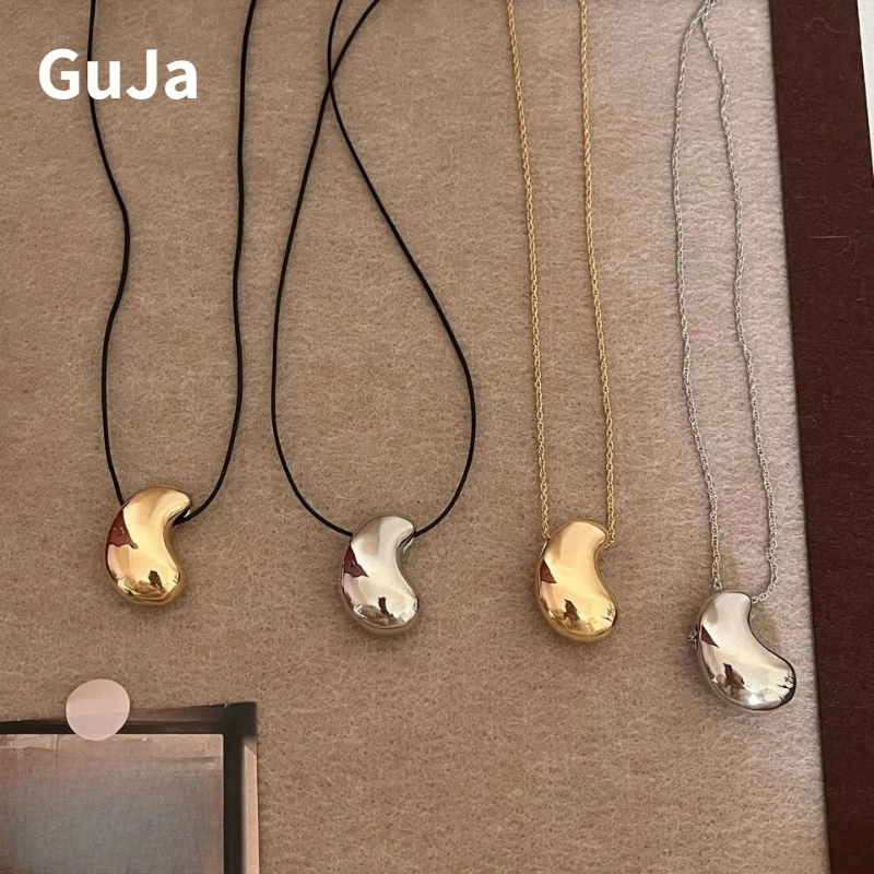 

Fashion Jewelry Sweet Korean Temperament Irregular Teardrop Pendant Necklace For Women Party Gifts Simply Design Accessories