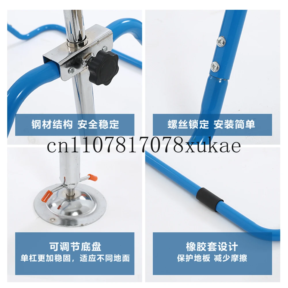 الجمباز شريط أفقي للأطفال قابل للطي ارتفاع قابل للتعديل معدات التدريب المنزلية معدات الصالة الرياضية للمنزل سحب ما يصل بار #4