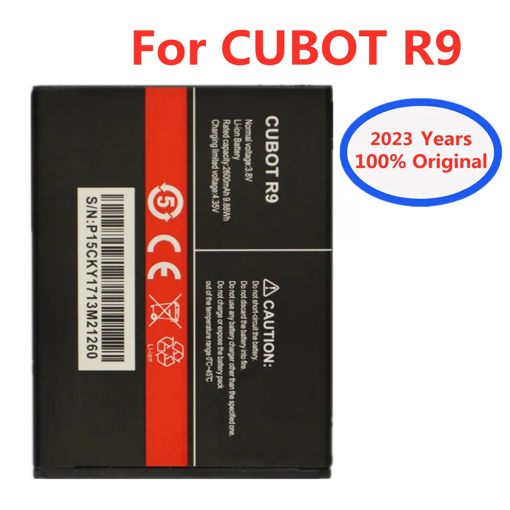 

2023 years New 100% Original R9 Battery For Cubot R9 Smartphone Replacement Battery 2600mAh Phone Battery In Stock