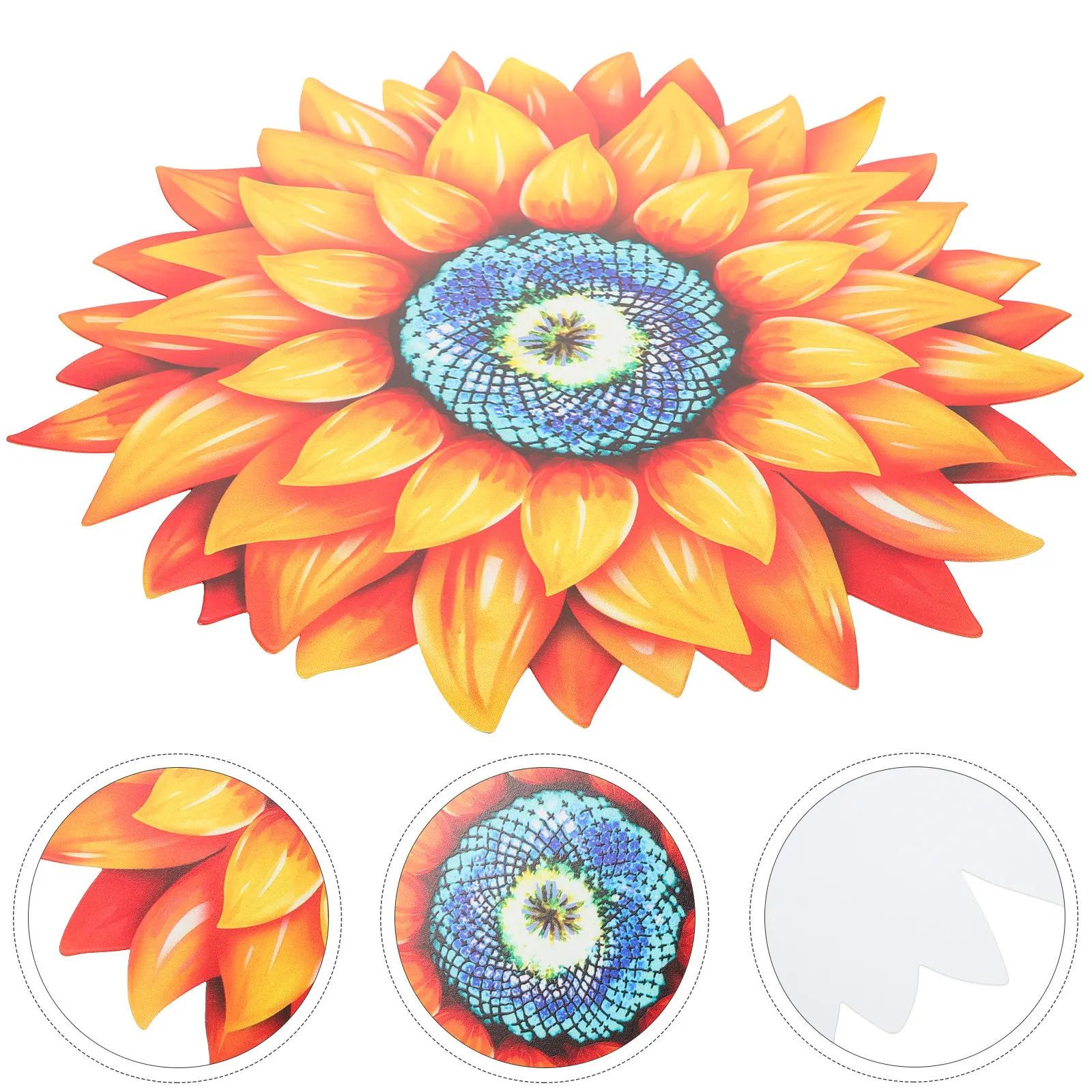 

Металлический 3D-декор «Подсолнух» для сада, гостиной, балкона, улицы, дома, патио, настенное украшение