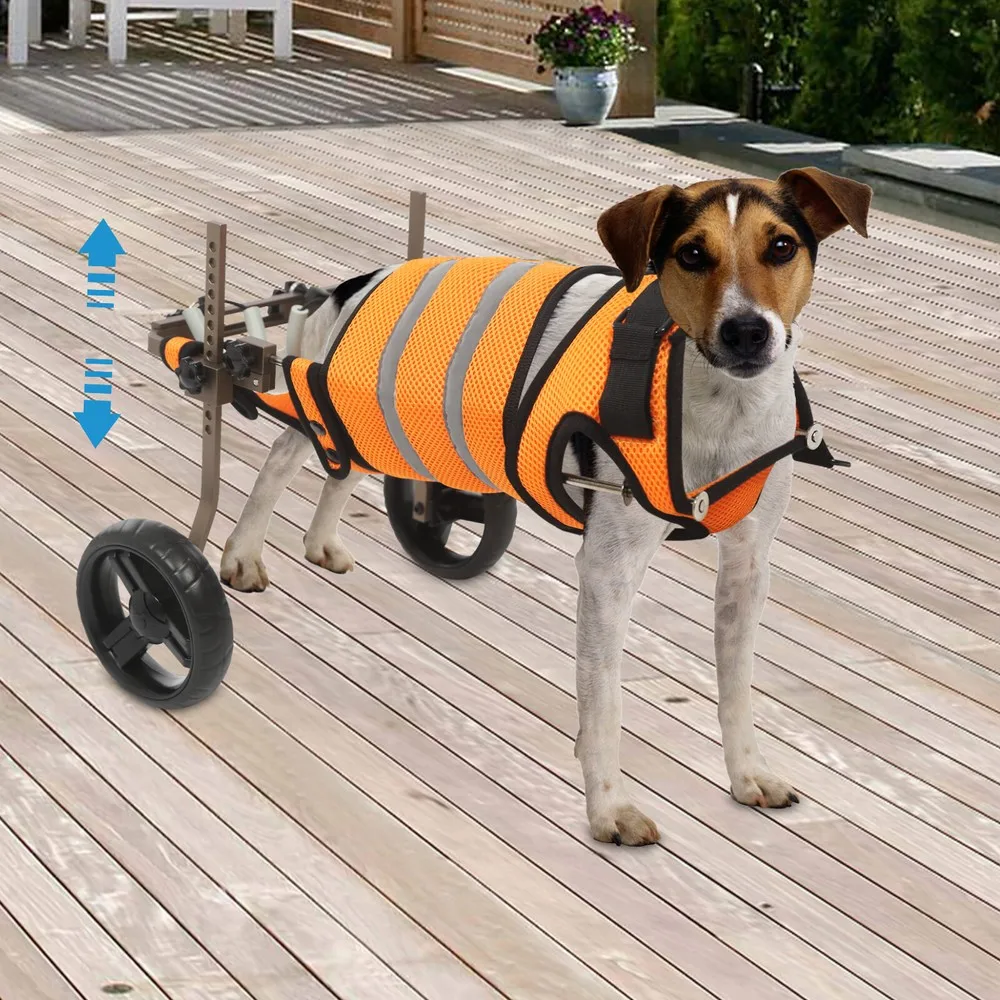 

Pet Wheelchair for Back Legs, Adjustable Pet Wheelchair, Pet Wheelchair Cart
