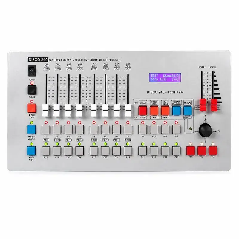 16 Channel DMX Controller Dimming Console for Stage Laser Moving Head Lights Par Projector DJ Disco Party Lighting Equipment