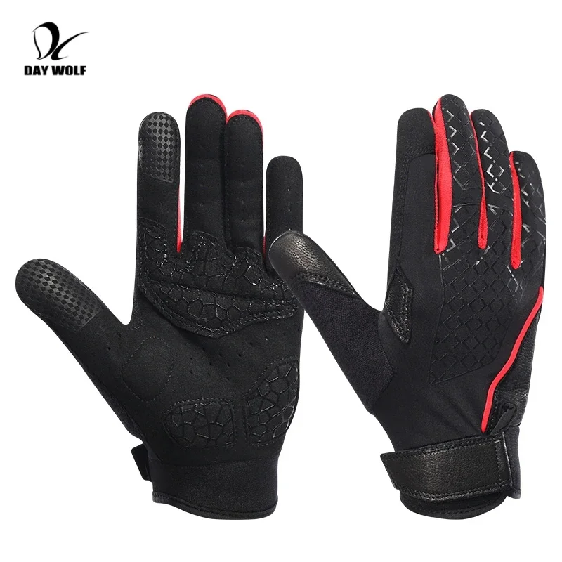 Cycling Gloves Men Summer Full Finger Women Breathable Sport Fitness Workout Touch Screen Grip Gym Gloves Weightlifting Gloves