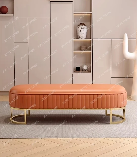 

HHot sales Modern Luxury Shoes Bench Design Simple Hallway Shoe Changing Stool Comfortable Trendy Tabouret De Chauss Living Room