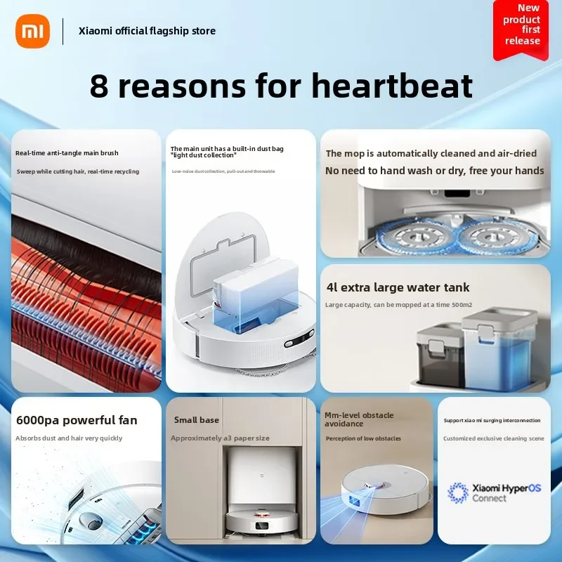 Xiaomi Mi Home Sweeping Robot H40 Умный пылесос и швабра для дома