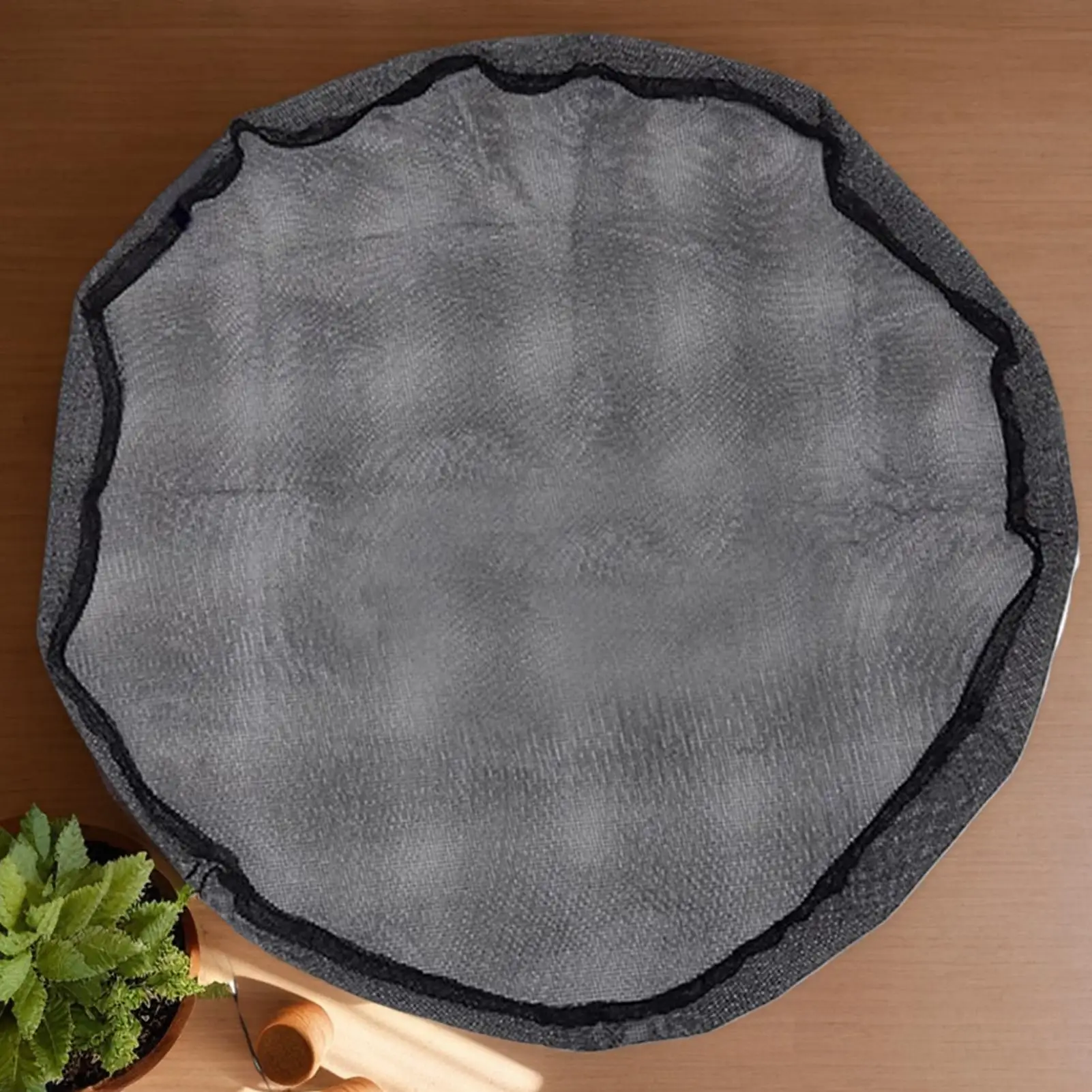Rain Barrel Cover Reusable Water Collection Buckets Net With Drawstring UV-Resistant Rain Barrels Protective Cover For Lawns