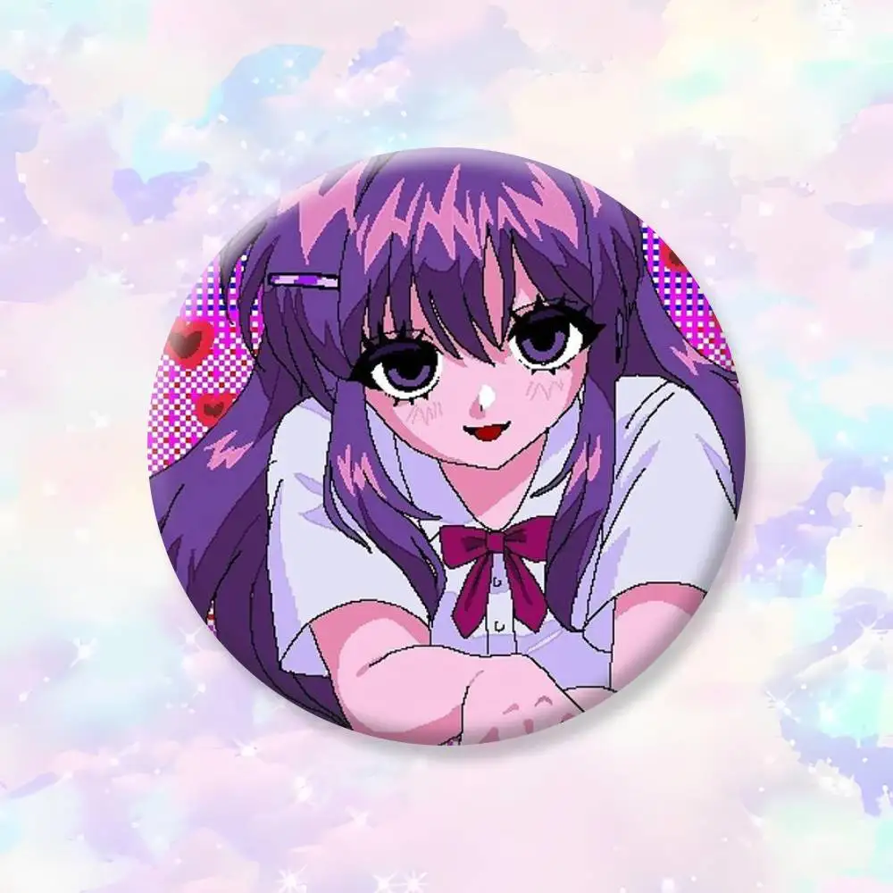 DDLC Girl Y-Yuri Abzeichen, kreative Anstecknadeln aus Weißblech, Brosche, Abzeichen für Kleidung, Rucksack – Detail 14
