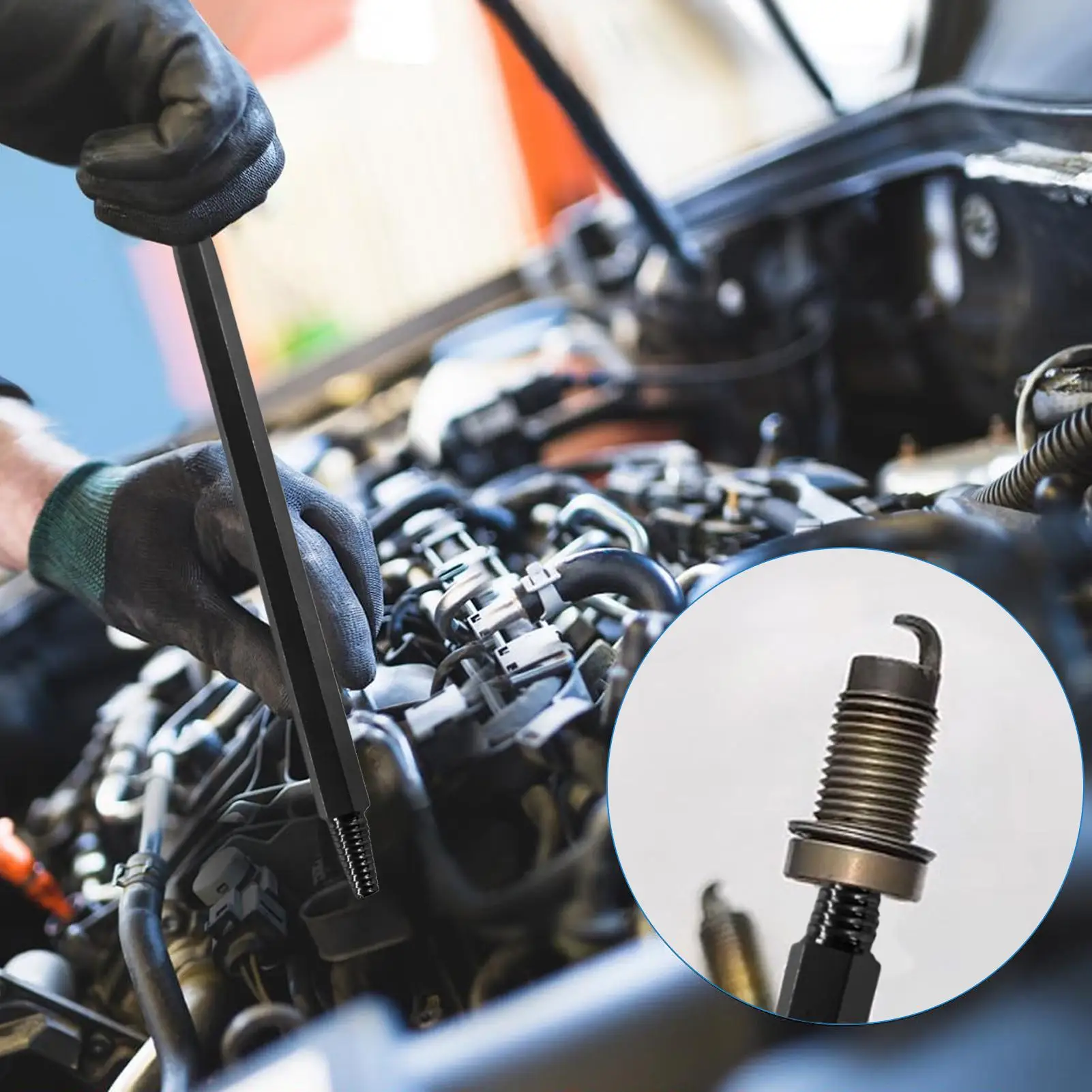 

Автомобильный экстрактор свечей зажигания, универсальный инструмент для удаления свечей накаливания, инструменты для ремонта автомобилей для гаража, инспектор автомобиля