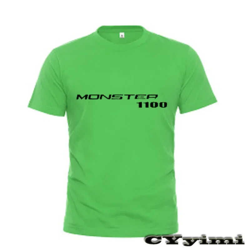 For M1100 S EVO MONSTER 1100 T Shirt Men New LOGO T-shirt 100% Cotton Summer Short Sleeve Round Neck Tees Male