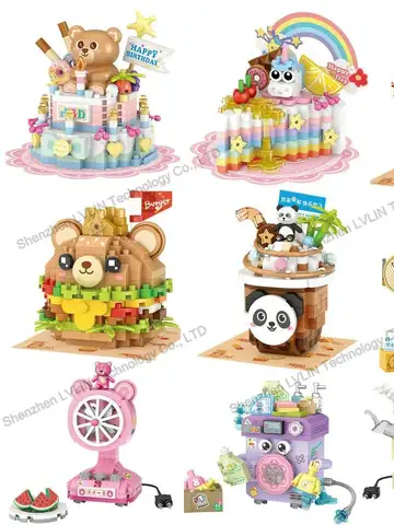 Budowa domu klocki urządzenia gospodarstwa domowego sklepu z deserami Street View zabawki dla dzieci chłopcy dziewczęta prezenty kompatybilne z Lego