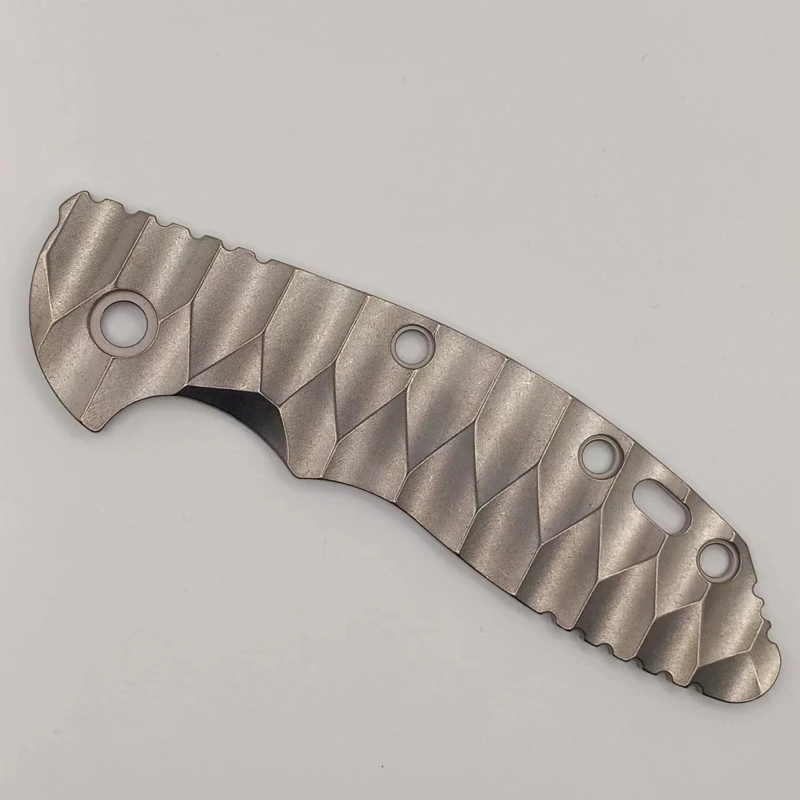 

New 1PC TC4 Single Sided Handle Scale Patch for Rick Hinderer Knives XM18 3.5" Wavy Pattern