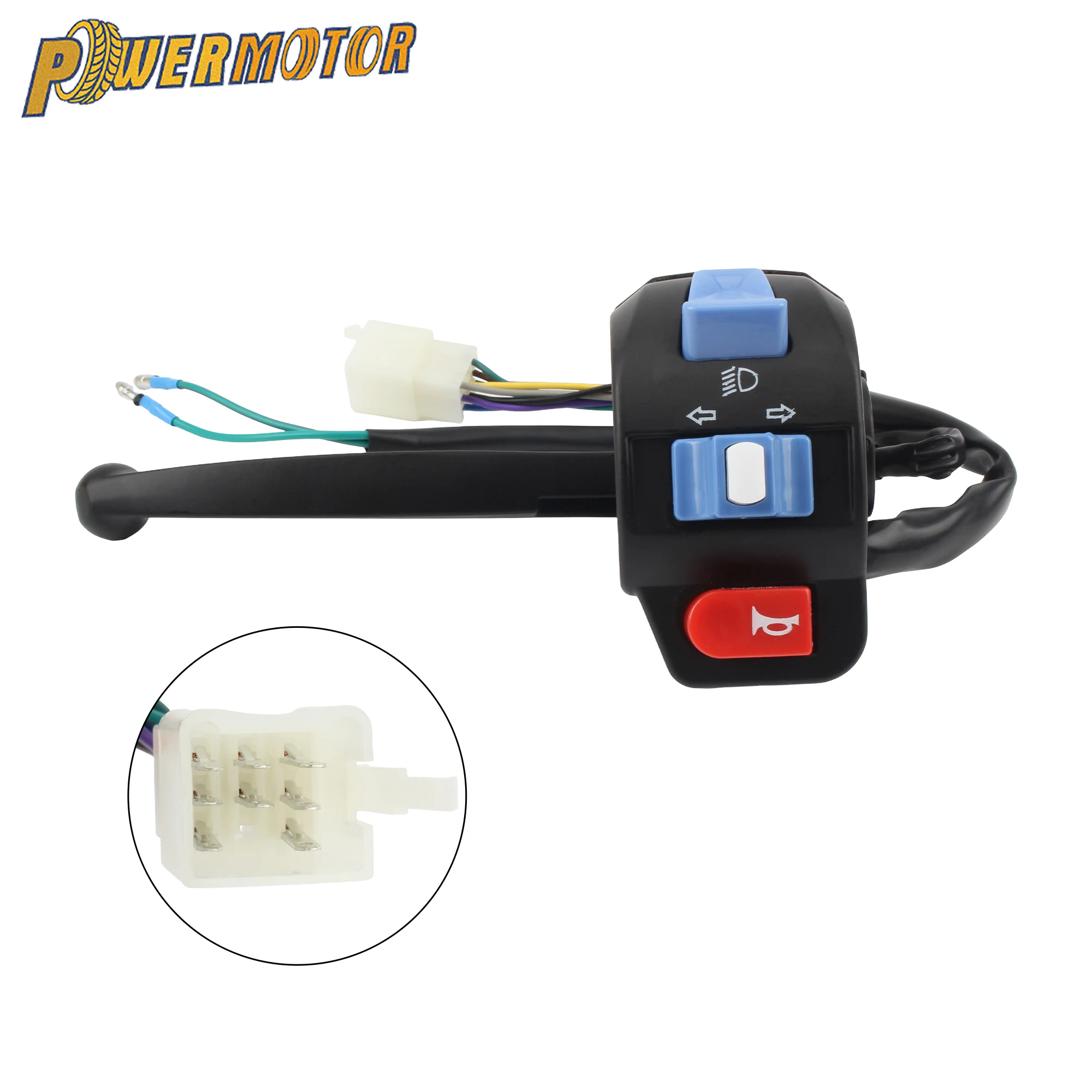 

22mm Motorcycle Handle Switch Assembly Scooter Starter Light Switch Drum Disc Brake Lever for GY6 50cc 125cc 150CC Modified Part