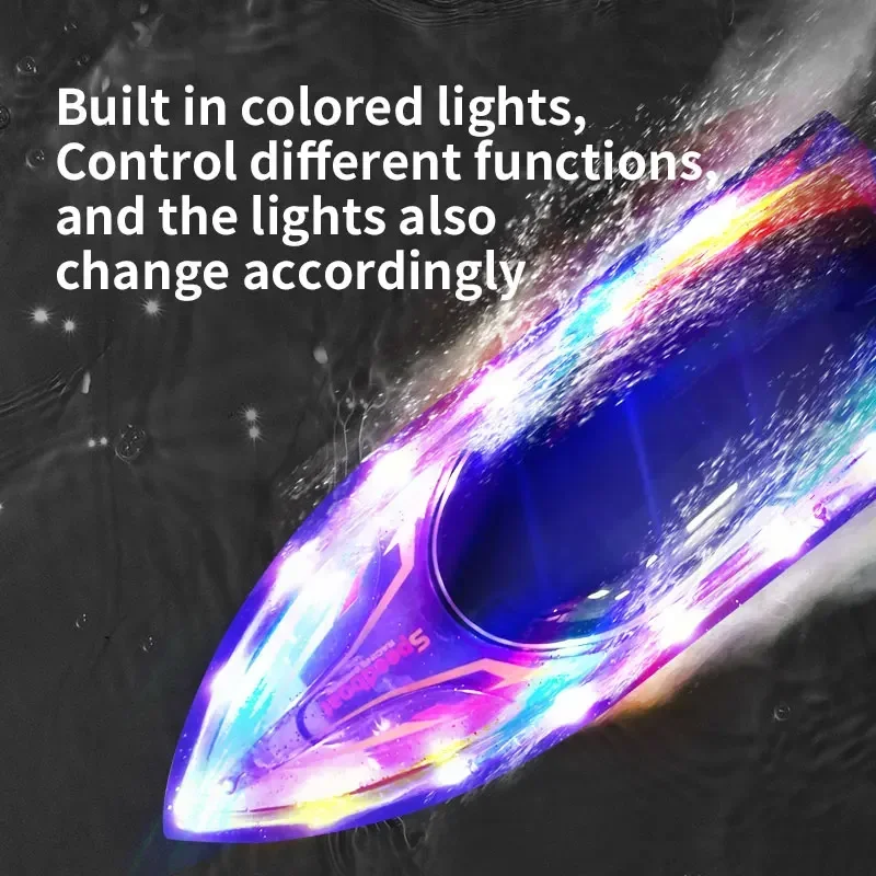 JJRC 2.4G Rc Boats Toy Electric High Speed Remote Control Boat In Pool Waterproof Rc Racing Boats Ships Toys For Boys Kids Gifts
