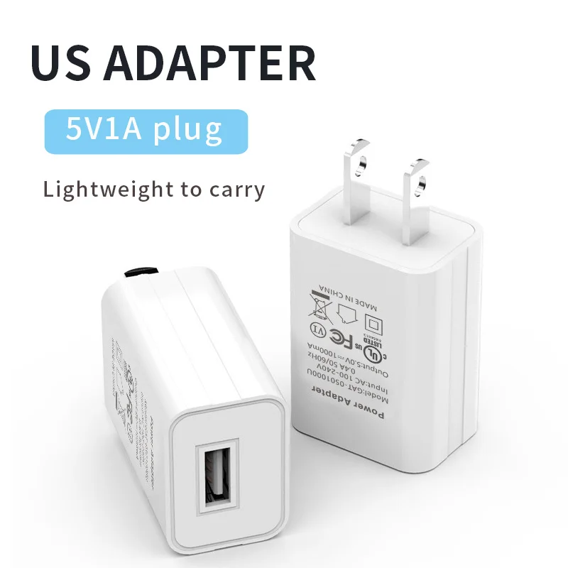 interface usb telefone movel led power adapter eua americano de carregamento viagens convenientes fcc certified direct power plug 5v 1a 01