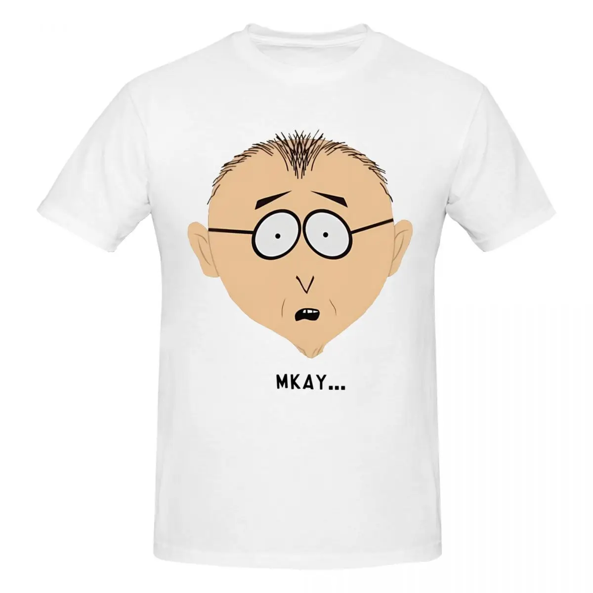 Men Mkay Souths Parks Retro T Shirt Streetwear Cotton Crewneck Men T Shirt