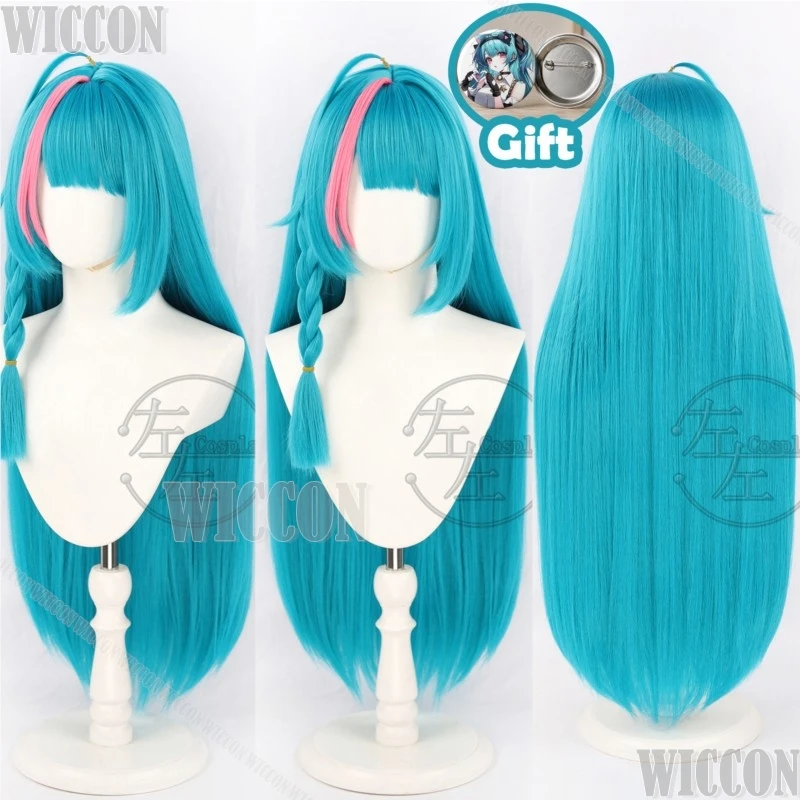

Mint Game Neverness to Everness Cosplay Coatume Long Wig Mint Colour Hair Prop Woman Cos Halloween Party Roleplay Outfit NTE