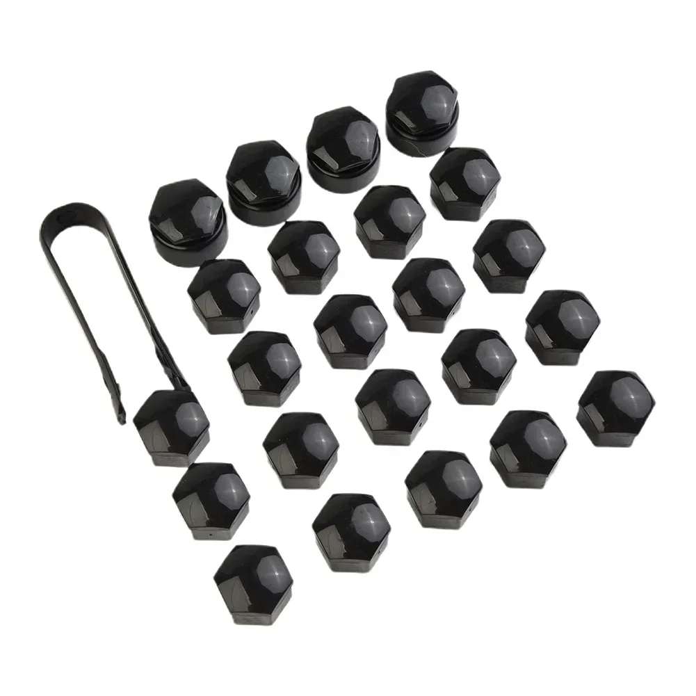 24Pcs/Set Wheel Tire Cap Nut Bolt Head Cover Cap Protective Cap 17mm Nut Bolt 23mm Locking Cap With Removal Tool