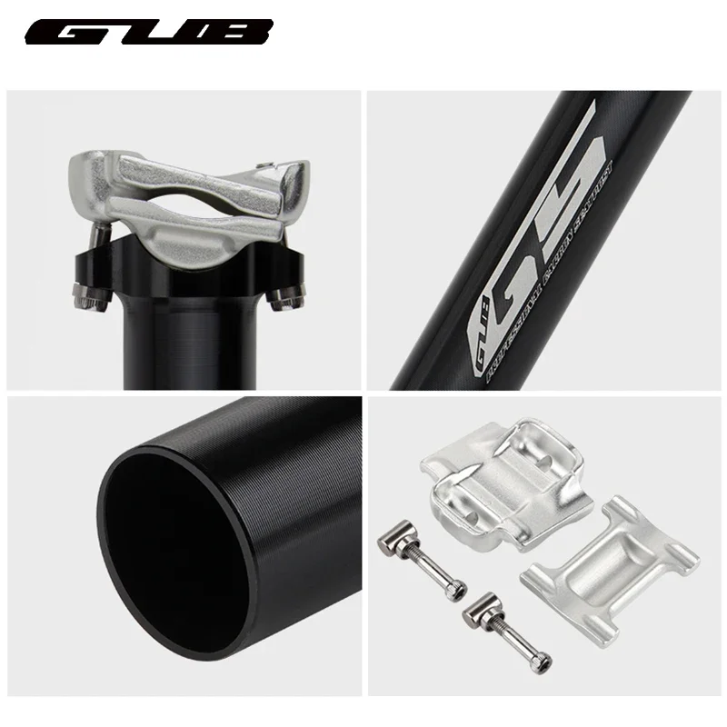 GUB Aluminum Alloy Bicycle Seatpost Tube Ultralight MTB Road Mountain Bike Seat Tube 21.2mm  30.9mm 31.6mmX 385mm