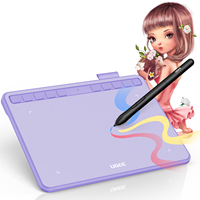 UGEE S640 Graphics Tablet 6.3x4 inches Digital Drawing Tablets with Battery-free Stylus 10 Shortcuts Support Android Windows Mac