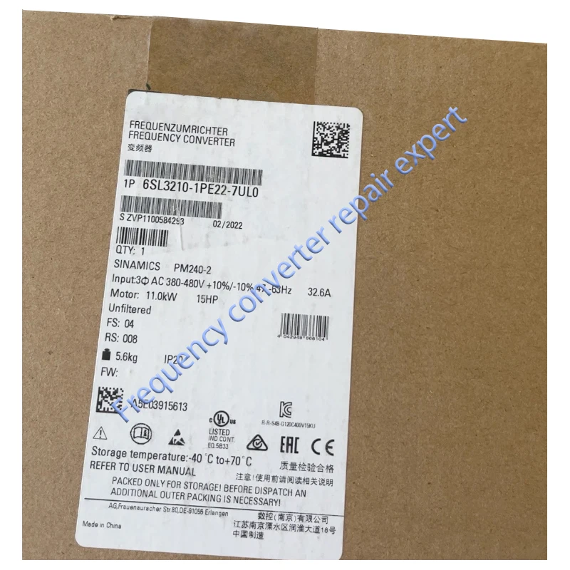 

6SL3210-1PE22-7UL0 6SL3 210-1PE22-7UL0 Original Factory Agent, New Original