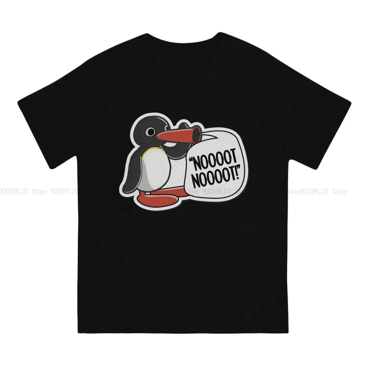 Noot Pingu Pinga Penguin TV Newest TShirt for Men Classic Round Neck Polyester T Shirt Hip Hop Birthday Gifts Streetwear