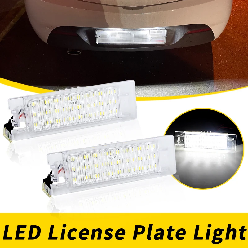 12V LED Number Plate Lamp For Chevrolet Malibu 13-16 Camaro 14-20 Volt 11-19 Cruze 2016-UP White License Plate Light Assembly