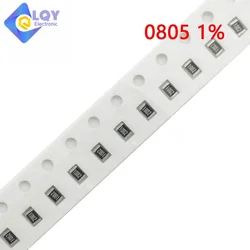 0805 1% resistore SMD 0R ~ 10M 1/8W 0 0.1 1 10 47 100 150 220 330 ohm 1K 2.2K 4.7K 100K 1R 10R 100R 150R 220R 330R 1M 100 pezzi