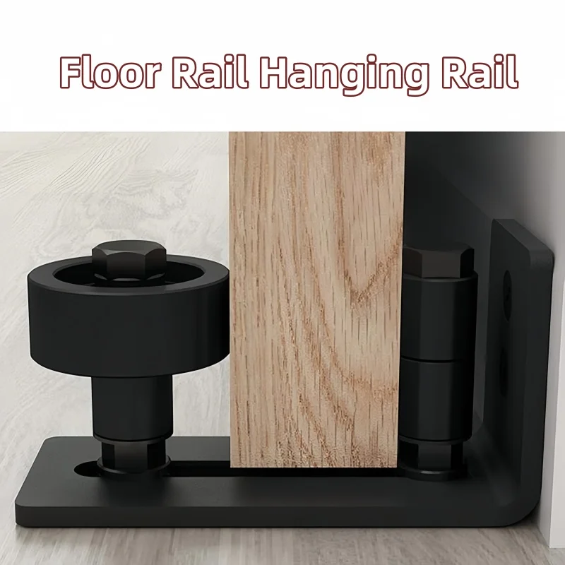 

Barn Door Swing Stop Flat Bottom Double Wheel Swing Stop Anti-sway Positioning Wheel, Slotless Hanging Rail Hardware Accessories