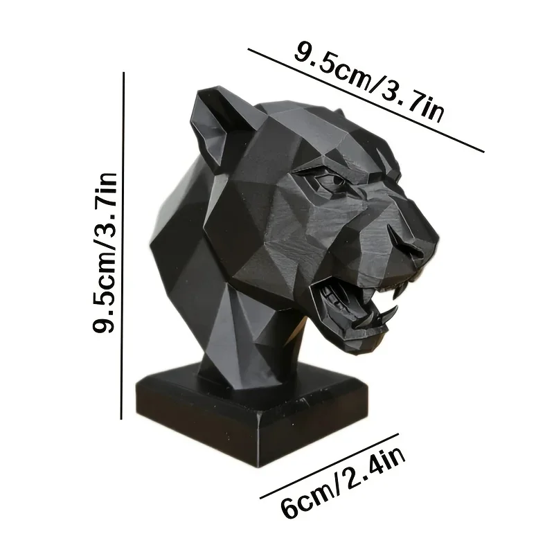 Modern Geometric Statue Pen Stand with Base Minimalist Desk Ornament Decorative Art for Bookshelf Computer Table Indoor Display