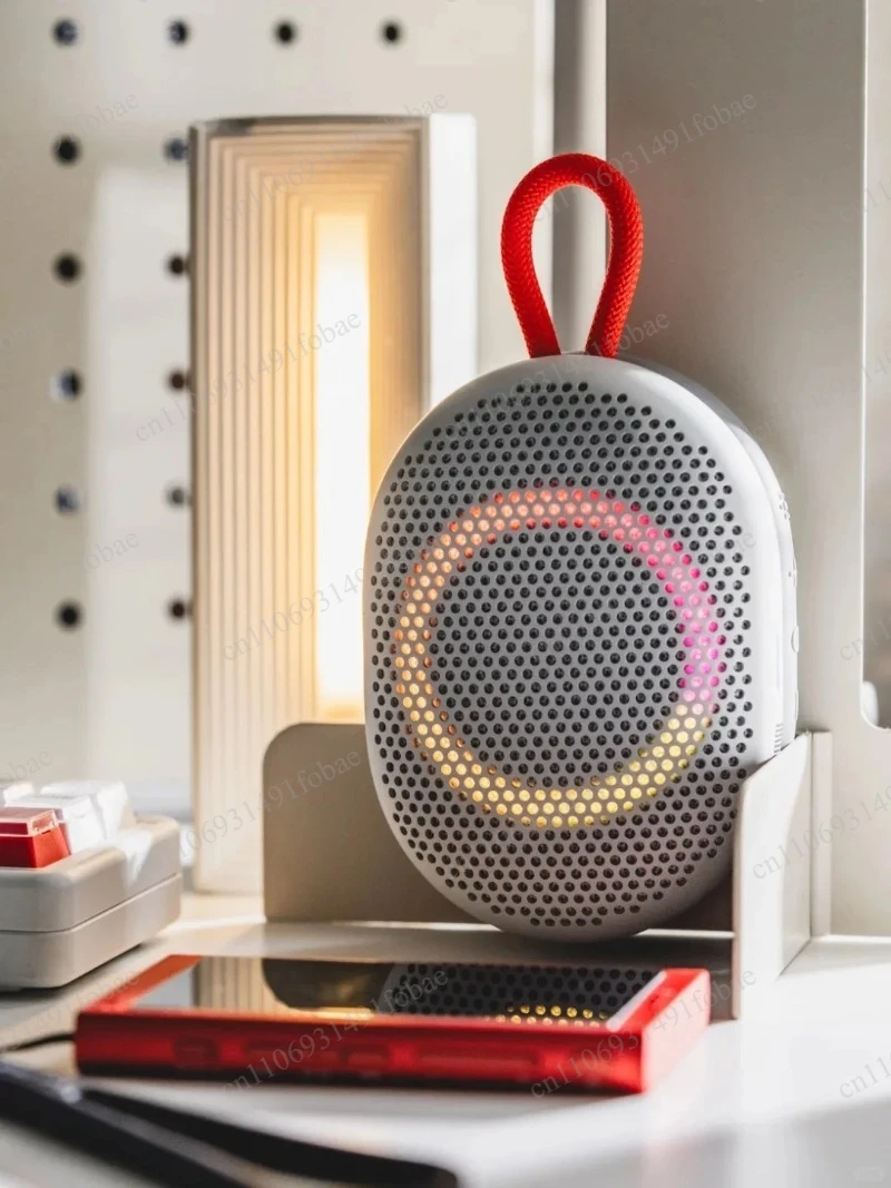 Magnetic Absorption TWS Speaker, Alloy Shell with RGB Light, Portable Audio Player