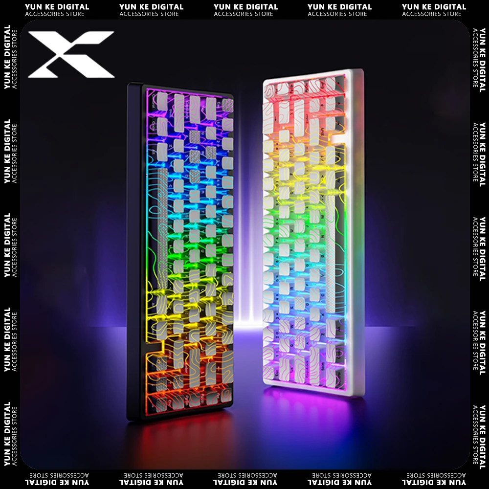 

Механическая клавиатура XVX M67, улучшенная RGB клавиатура с подсветкой, игровая клавиатура с поддержкой QMK через Gaske, игровые аксессуары, подарки