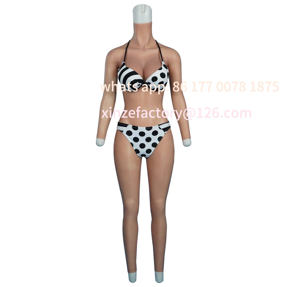 Customizable Realistic Tits Silicone Female Bodysuit with Fake Vagina Cosplay Artificial Breast Forms for Shemale Transgender