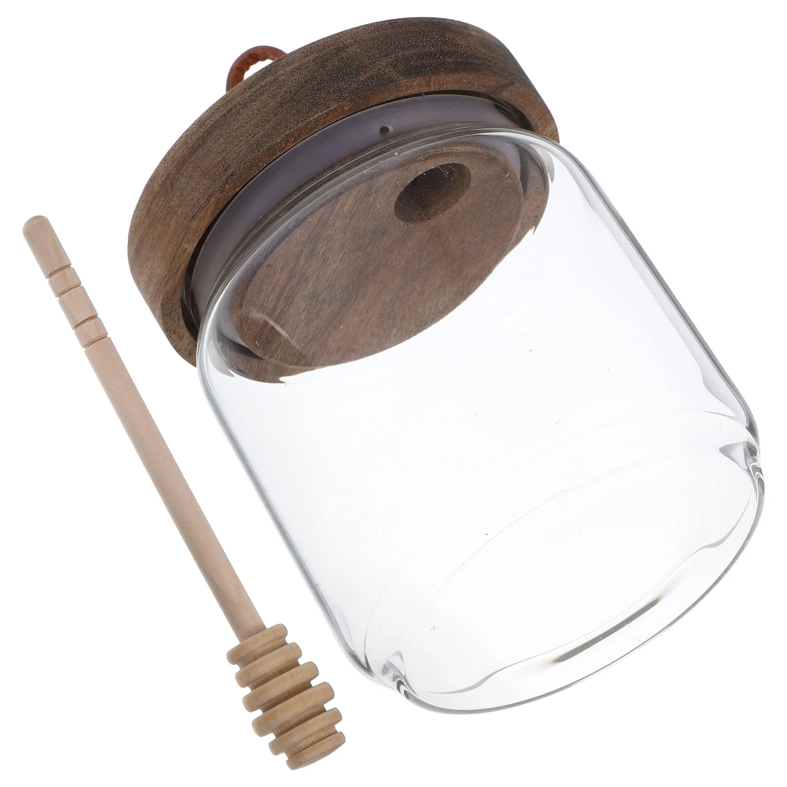 

Honey Pot Glass Pots Food Dispensers Condiment Storage Can Beehive Canning Jars