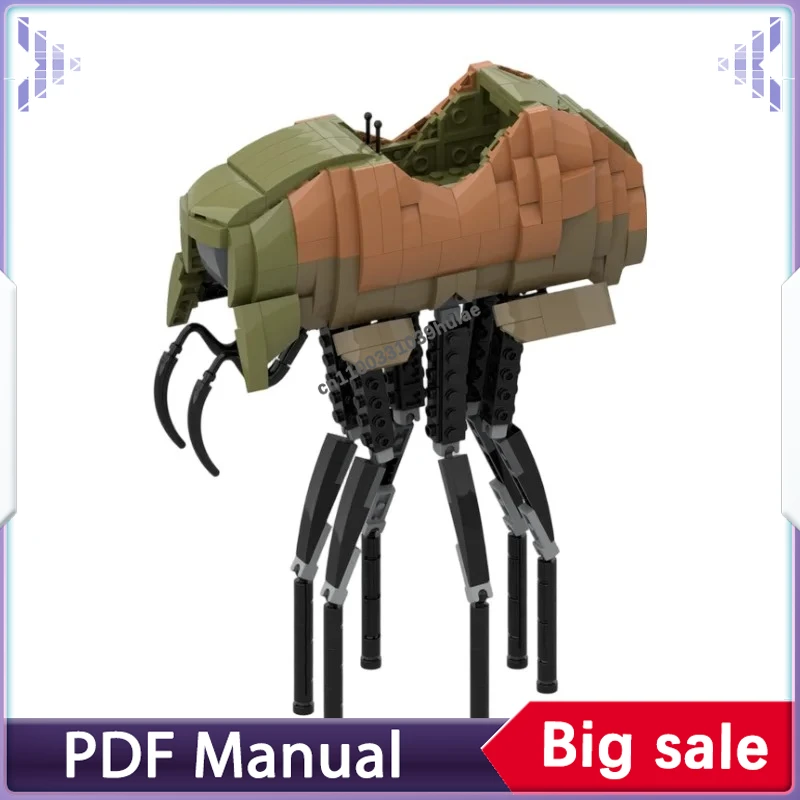 

Набор строительных блоков MOC «Призрачный зверь» в стиле Silt Strider, 563 детали, огромный фэнтезийный монстр для сборки