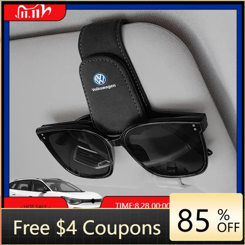 

Hub Caps Car Sun Visor Glasses Clip Ticket Card Storage Clamp For Volkswagen VW Golf GTI Tiguan Passat B5 B6 B7 CC Jetta MK5 MK6