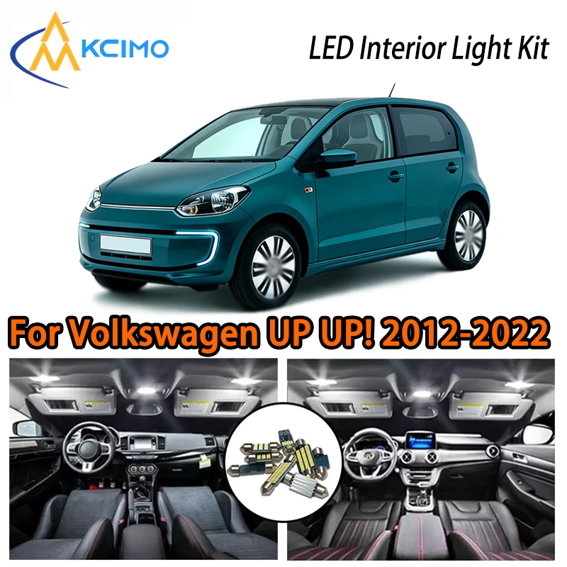 

Convenient LED Interior Lights For Volkswagen UP UP! e-UP ! 2012-2022, Two Colors Choice Super Bright Easy Install