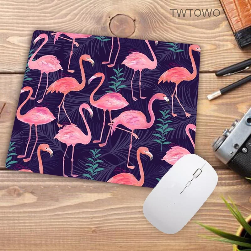 

Mouse Pad Small size Computer Desk Mat lovely Anti-slip Anime Gamer Cartoon Pink Flamingo Carpet Office Decoration Mouse Mat