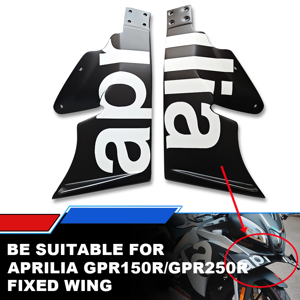 

For Motorcycle Aprilia GPR150R GPR250R Front Spoiler Winglet Aerodynamic Wing Kit Motorcycle Fixed Wing Fairing