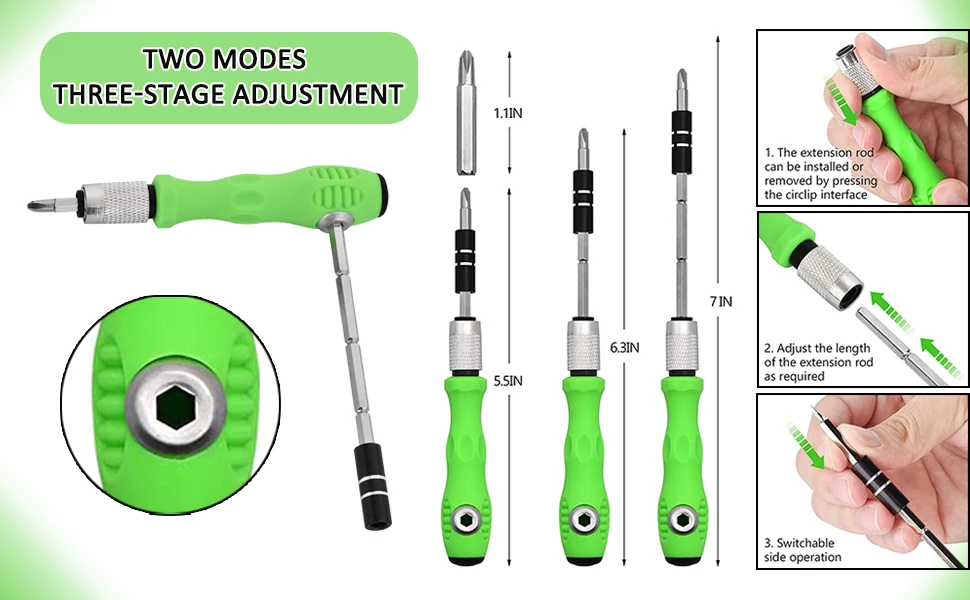 32 in 1 Multifunctional Screwdriver Set Mini Small Screwdriver Torx Phillips Magnetic Screw Driver Bit Portable Repair Tool Kit
