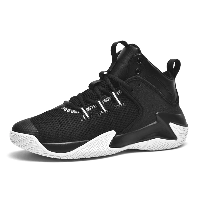 Breathable Men Mesh Basketball Shoes Men's High Top Sneakers 2022 New Plus Size Dropshipping