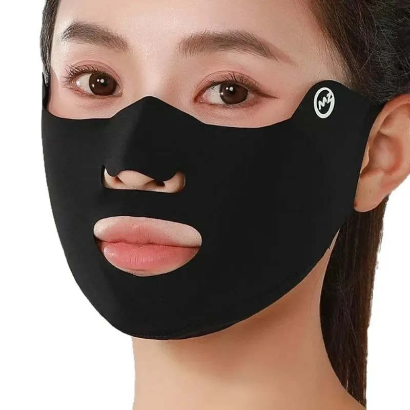 New Breathable Ice Silk Mask Washable Dustproof Sunscreen Mask Anti-UV Riding Face Mask Protect The Corners of The Eyes