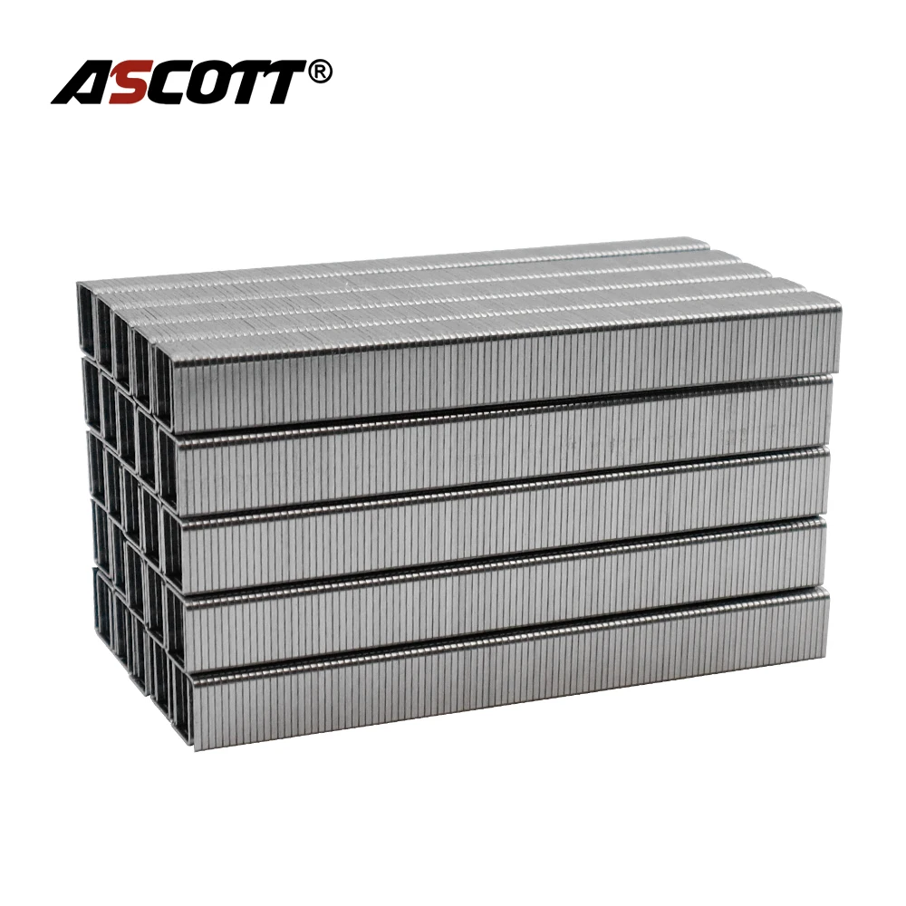 5000pcs 20GA Staples Galvanized Crown Staple 10/13/22mm Length U-shaped Nail Gun Nails for Furniture Cabinet Carpentry