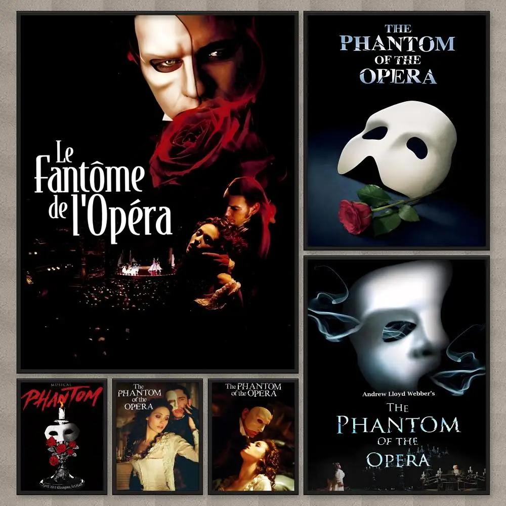 The Phantom Of The Opera Movie Poster HD Wall Art Home Decor Waterproof Print Bedroom Garage Party Gift